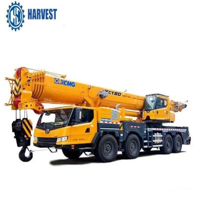 China 80 Ton 64m Lifting Height XCMG XCT80 5 Section 65m Boom Truck Crane for sale