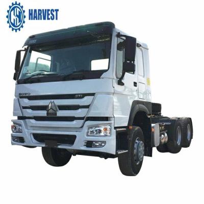 China Radial 12.00R20 Tyres 6x4 HOWO Fuel Tank 400L RHD Prime Mover Truck for sale