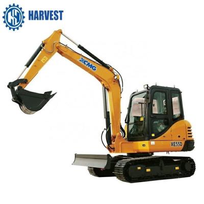 China XCMG XE55D Power 36.2kw Rated Speed 2100rpm 5 Ton Mini Crawler Excavator for sale