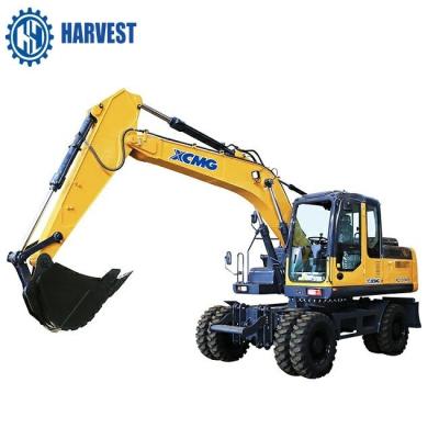 China Bucket 0.58cbm XCMG XE150WB Wheel Excavator For construction Engine Cummins for sale