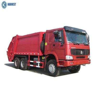 중국 12R22.5 타이어 336 에이치피 시노트루크 6x4 18m3 디젤 쓰레기 압축기 트럭 판매용