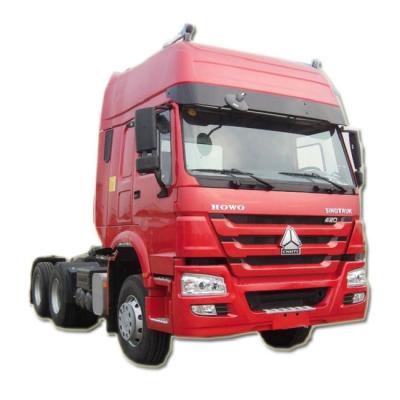 China Curb Weight 9180kg 420hp High Roof Sinotruk Howo 6x4 Tractor Head for sale