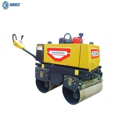 China Drum Width 708mm XCMG XMR083 0.8 Ton Double Drum Roller Compactor for sale