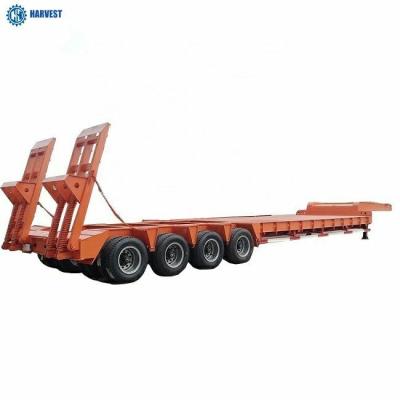 China 4 Lines 8 Axles Lowbed 80 Ton 100 Ton 120 Ton Heavy Duty Semi Trailer for sale