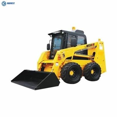 China 0.4m3 Bucket 2700*1469*2007mm 0.8 Ton Hydraulic Skid Steer Loader for sale