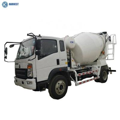 China Fuel Tank 150L Sinotruk Howo 4x2 6m3 Capacity 130hp Concrete Mixer Truck for sale