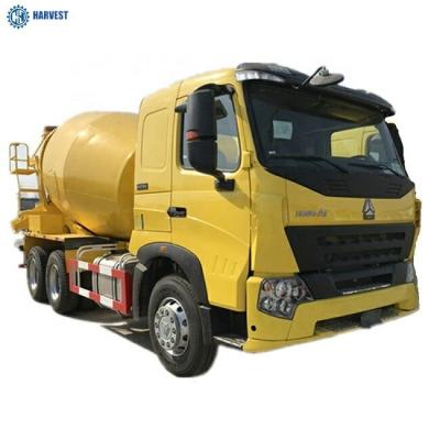 China 10m3 Capacity SINOTRUK A7 6x4 371hp Concrete Mixer Truck With Top Reducer for sale