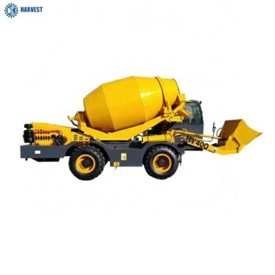 China 4M3 Capacity 95kW Engine Industrial HY400 Self Loading Concrete Mixer Truck for sale