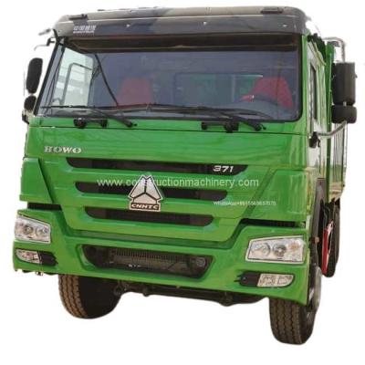 China Used Green Dump Truck SINOTRUK Howo Euro 2 371hp Shipping weight 30-40 tons for sale