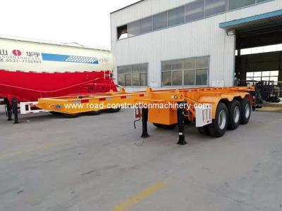 China 3 Axles 20ft Skeleton Semi Trailer Payload 45 Ton For Container for sale