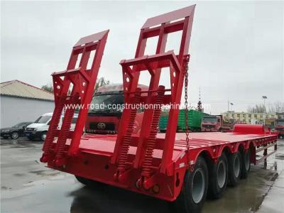 China 12R22.5 Tire Q235 Heavy Duty Semi Trailer 80 Ton CCC With Mechanical Ladder for sale