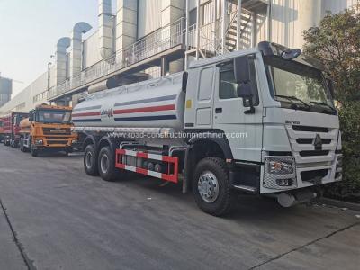 China 20m3 Fuel Tanker Truck Carbon Steel Q235 6x4 371hp Sinotruk Howo CCC for sale