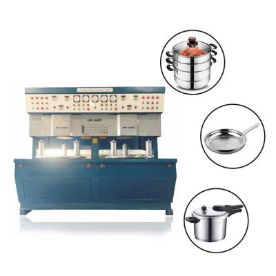 Chine Machine de soudure inférieure de production de Ustensiles de cuisine de sandwich pour le pot à cuire d'acier inoxydable à vendre