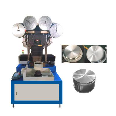 China Automatic Aluminium Pot Polishing Machine For Cookware Belt Sanding for sale