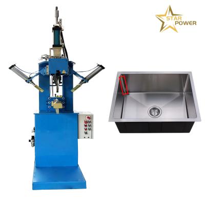 China Customized Kitchen Sink Machine Weld Seam Pressing Edges And Corner Handmade Sink Rolling Press Machine zu verkaufen