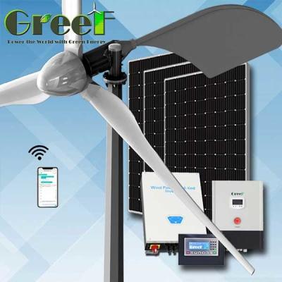 China 1KW 2KW 3KW 5KW 10KW Horizontal Axis Wind Turbine Home Wind Solar Hybrid System for sale