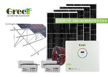 China Los paneles solares de 10KW 5KW colocan solamente el sistema eléctrico solar de Sistema Solar de la rejilla en venta