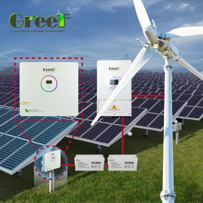 China DC400V/DC240V Rated Working Voltage Home Wind Turbine System with 3 Blades for sale