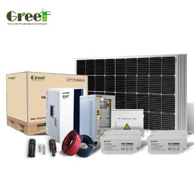China 5kW Off Grid Solar System PWM Charge Controller 50Hz/60Hz Output Frequency Load Power for sale