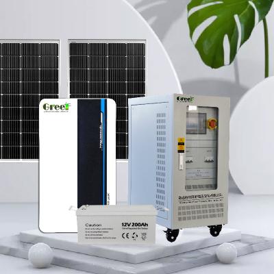 China Energy 24 Hour Solar System with Lithium Ion Battery Ground Mount 48VDC Output zu verkaufen