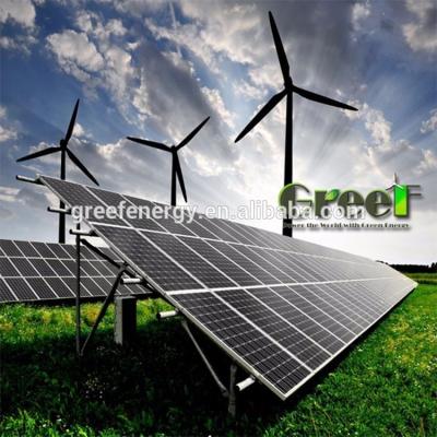 China Easy Installation AC Horizontal Axis Wind Turbine Generator Solar Hybrid System 5KW for sale