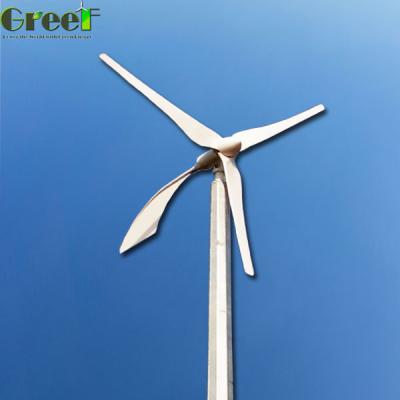 Chine HAWT sur la turbine de vent horizontale d'axe de la grille 5kW pour des sites de télécom à vendre