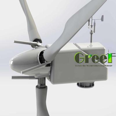 中国 30kW横の軸線230vピッチ制御風力発電機 販売のため
