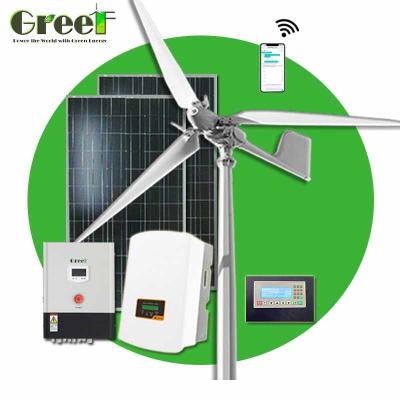 China Easy Installation Off Grid Home Pitch Control Wind Turbine Alternative 5kw for sale