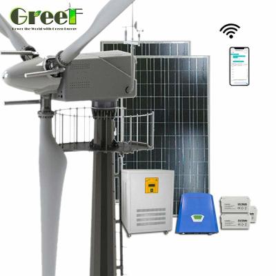 China High Efficiency Pitch Control Wind Turbine Off Grid Solar Hybrid System Kit 30KW for sale
