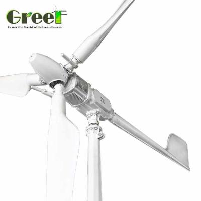 China 10kw Rooftop Pitch Control Wind Power Generators With Off Grid / On Grid System for sale