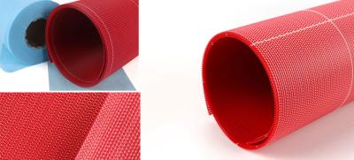 China Spunbond Mesh Conveyor Belt Nonwoven Forming PET White Red for sale