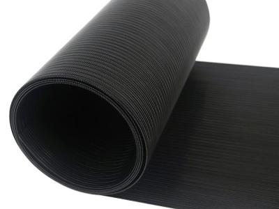 China Black UV Printer Conveyor Belt , Spiral Polyester Monofilament Mesh for sale