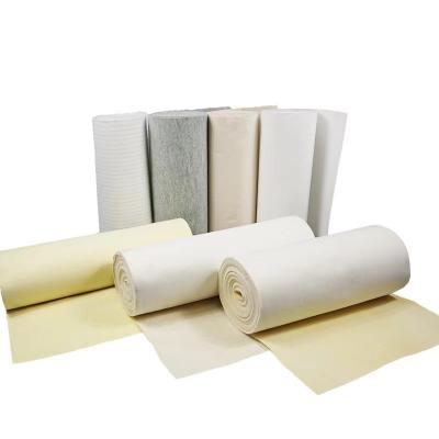 Chine Tissu filtrant industriel non-tissé Nomex, sachet filtre de calandrement de collecteur de poussière à vendre