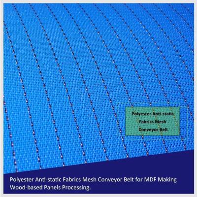China Polyamide PVC Polyester Conveyor Belt For Wooden Panels Fiber Board for sale