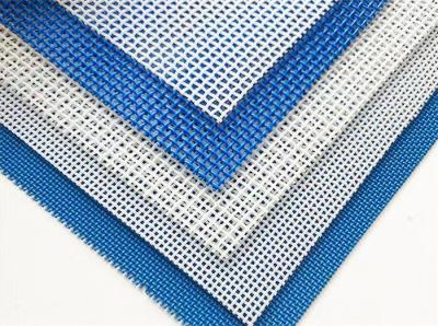 China Dewatering Pressing Polyester Mesh Conveyor Belt , Linear Screen Mesh Belt Plain Weave for sale