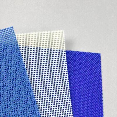 China White Embossing Polyester Mesh Conveyor Belt Plain Weave Linear Screen Cloth for sale