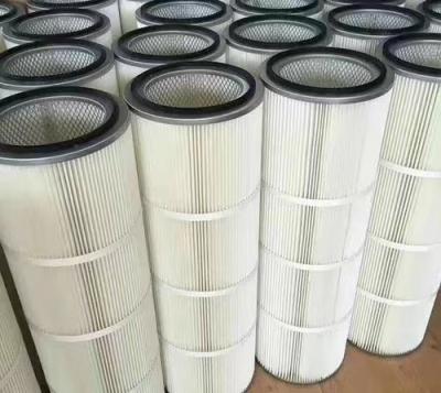 China PTFE Membrane Polyester Pleated Filter Cartridge 0.3um ISO9001 for sale