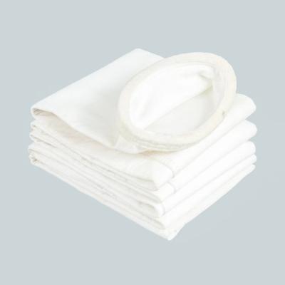 China 100% 750gsm PTFE Filter Bags Heat Setting , Abrasion Resistance Felt Dust Collector Bags for sale