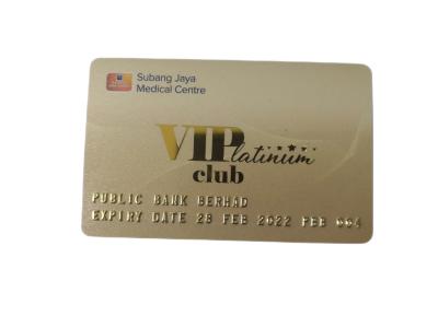 China Customize Printing Pvc Card Name Embossed Number Gold Credit Card for sale