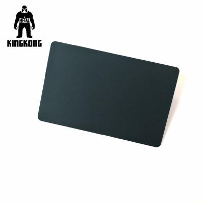 China KingKong Luxury  Silicon Black Steel Business Cards  Matte Finished Exceptional Feeling for sale
