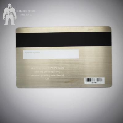 China Bespoke Brushed Metal Business Cards , Silver Metallic Print Business Cards  304 Steel for sale