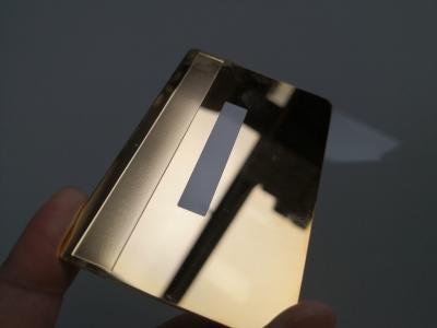 Chine Cartes de visite professionnelle de visite de miroir en métal, cartes de membre d'affaires d'argent d'or d'acier inoxydable à vendre