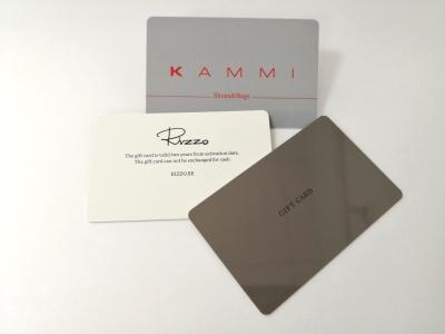China Frosted 10CM RFID Plastic Membership ID Card 4C Offset Printing for sale