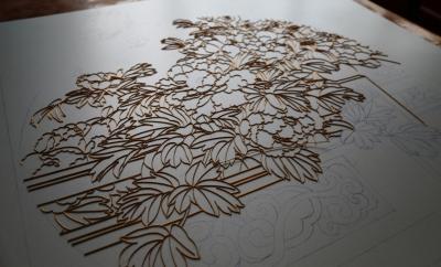 China Las artesanías atan con alambre pintura de pared decorativa del metal del embutido 24x36” en venta