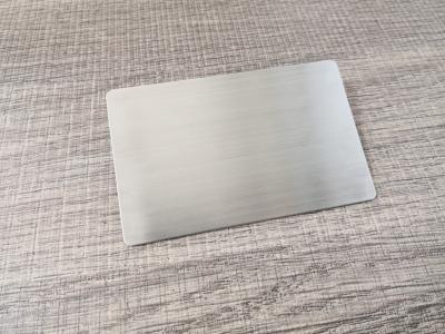 China distancia cepillada de plata de la lectura de la tarjeta los 2cm del metal de 85x54m m Ntag216 Nfc en venta