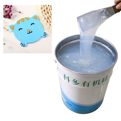 China High Temp Resistant 500% Elongation LSR Silicone Rubber Ink For Pad Molding 10:1 for sale