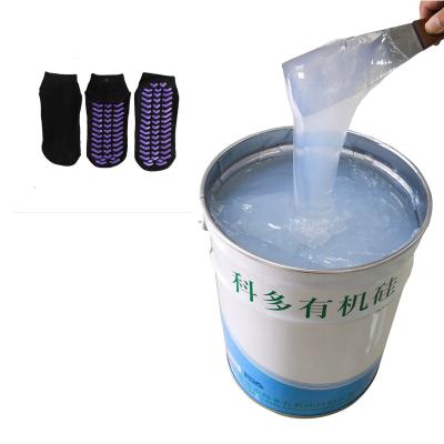 China Two Component 5kg Lsr Silicone Rubber , Anti Slip Socks Clear Liquid Silicone for sale