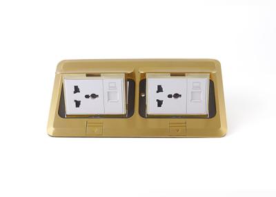 China 250 Volt 13 Amp Floor Mounted Duplex Receptacle Fire - Proof Soft Pop Up Type for sale