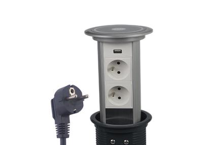 China Flush Mounted Pop Up Counter Outlet , High Safety Kitchen Counter Power Outlet for sale