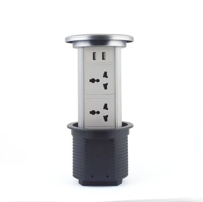 China Manual Hidden Waterproof Table Top Power Outlets , Table Top Receptacles for sale
